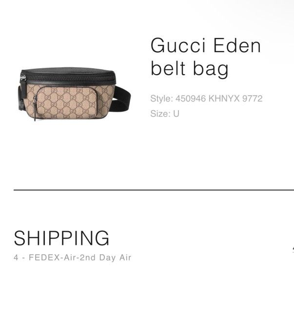 Gucci Eden Belt Bag