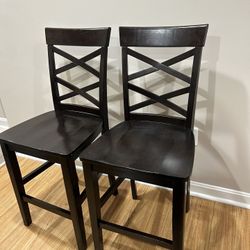 Wooden Bar Height Chair Set