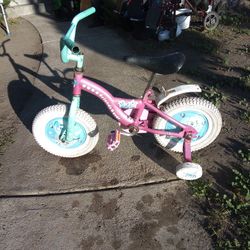 !! Girls Training Bike Size 12.5 In Wheels