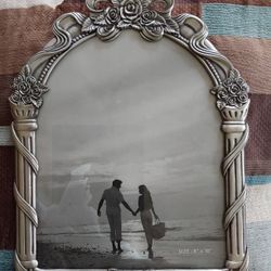 Silver Metal Wedding Picture Frame 8"x10"