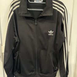 Adidas Youth XL Black Long Sleeve Zip Up Jacket