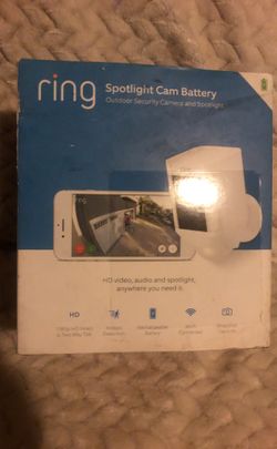 RING SPOTLIGHT CAM BATTERY OPEN BOX BRAND NEW