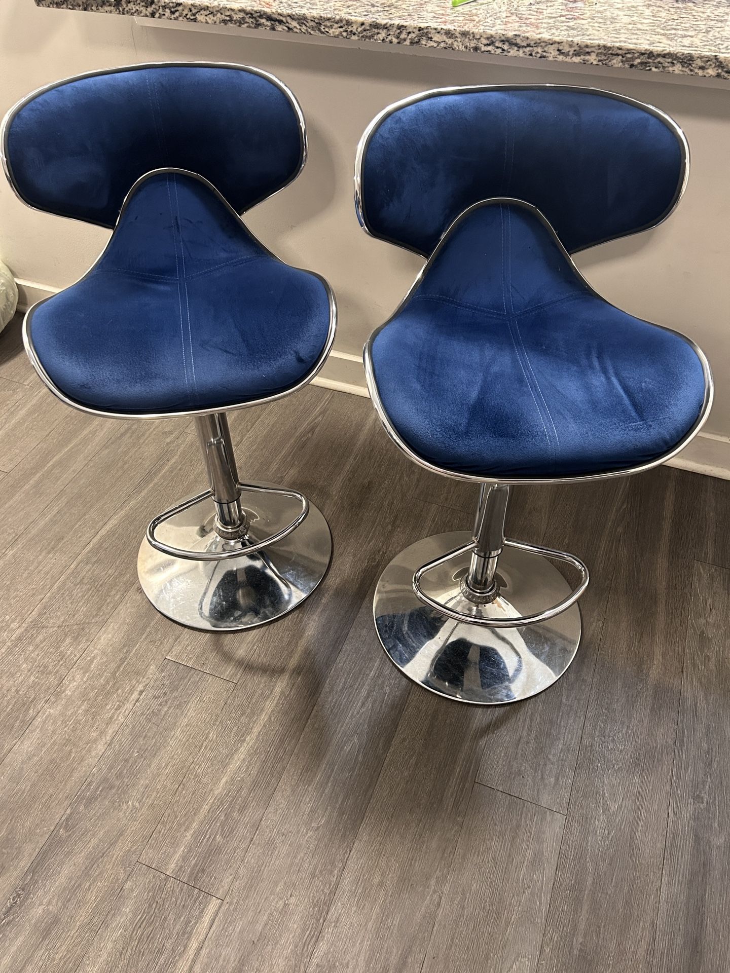 Royal blue bar Stools
