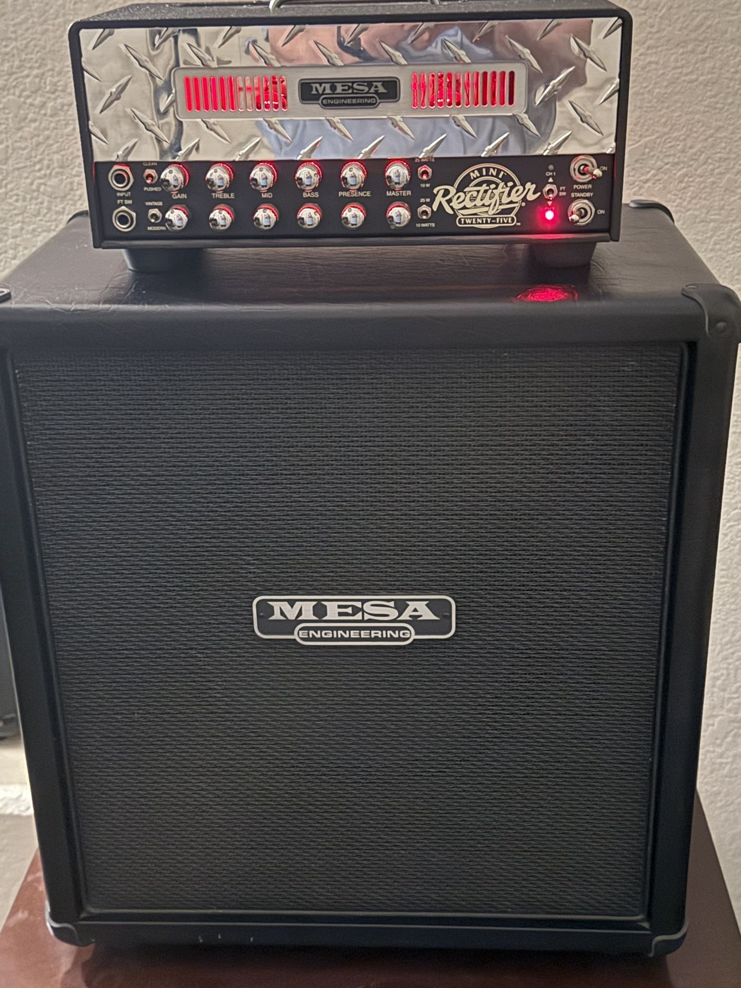Mesa Boogie Mini Rectifier Amplifier and Cab for Guitar.