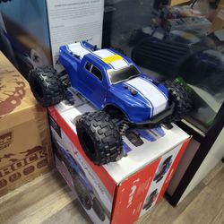 Volcano 16  RC Monster Truck Blue 4x4 brushed electric brand new