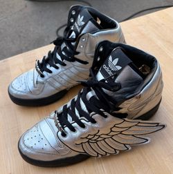 Adidas Jeremy Scott Silver Metallic Wings