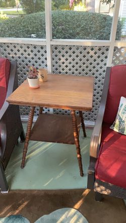 Antique end table
