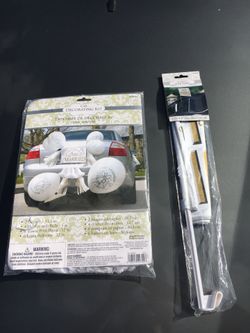 Wedding car decorating kit & car flag