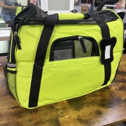 Paws & Pals FAA Approved Airline Soft-Sided Dog Carrier (Small) (Spinach Green)