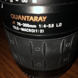 Quantaray  Camera Lens 70-300mm Telephoto Lens