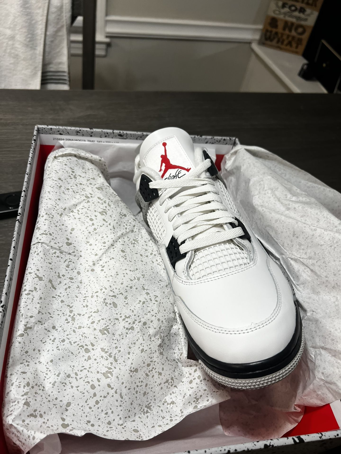 Jordan 4 White Cement New Never Tried On
