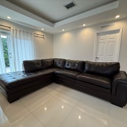 Dark Espresso Brown Sectional