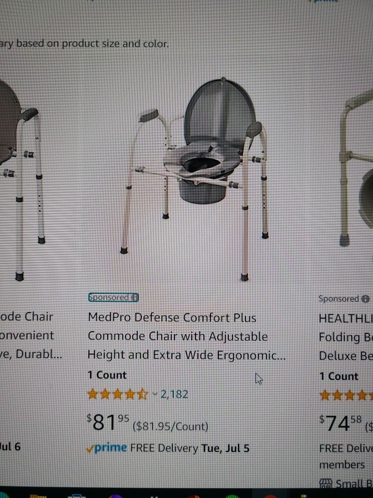 Large Bedside Comode