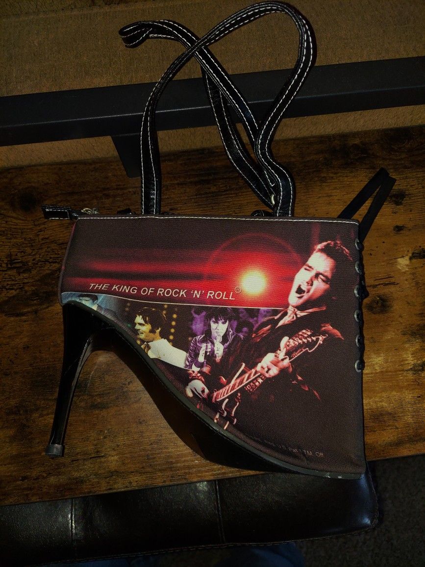 Vintage elvis high heel purse
