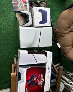 🔥🔥🔥Bundle Sony ps5 Slim 1Tb with games and controllers