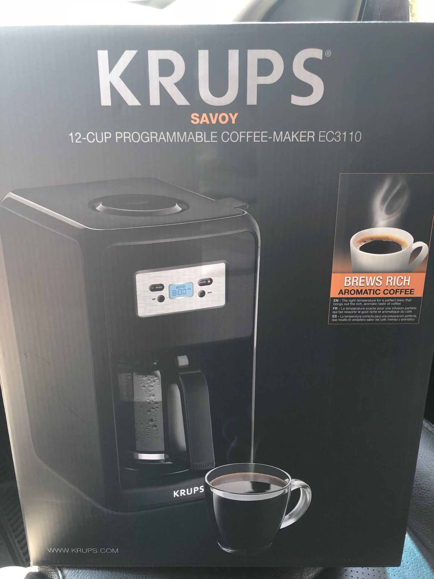 KRUPS 12 Cup Programmable Coffee Maker