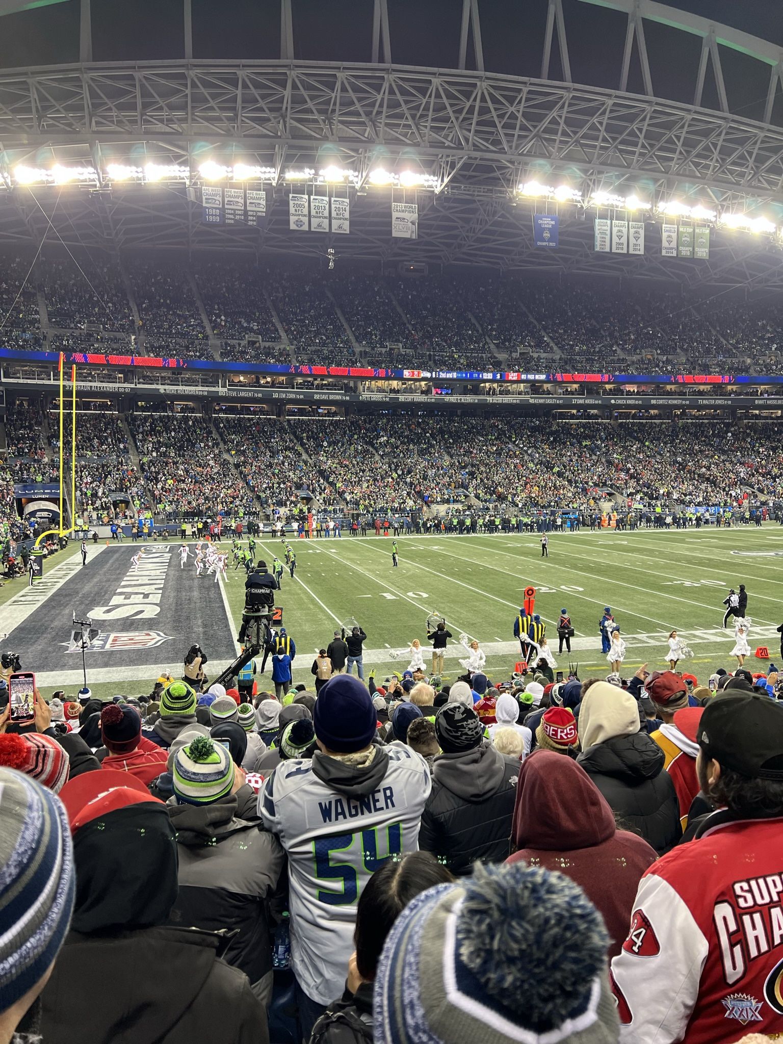 Arizona Cardinals at Seahawks (Section 113, Row R & S)