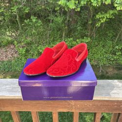 Red Pattern Dress Shoes 