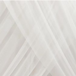 Two (2) White Sheer 5ft x 14ft Backdrop Drapes 