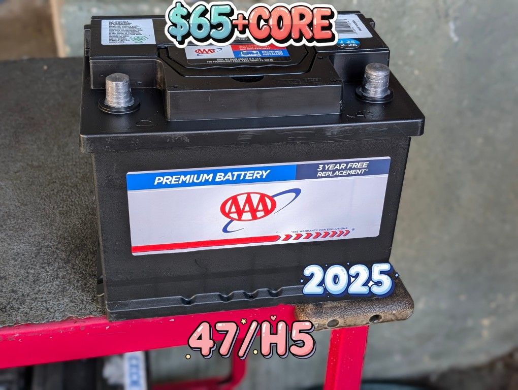Car Battery Group Size 47/H5