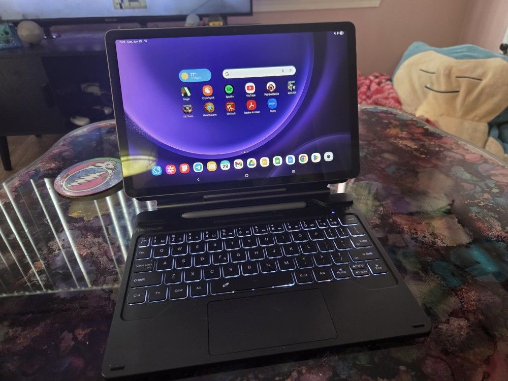 Samsung S9 FE Tablet + Bluetooth Keyboard Case