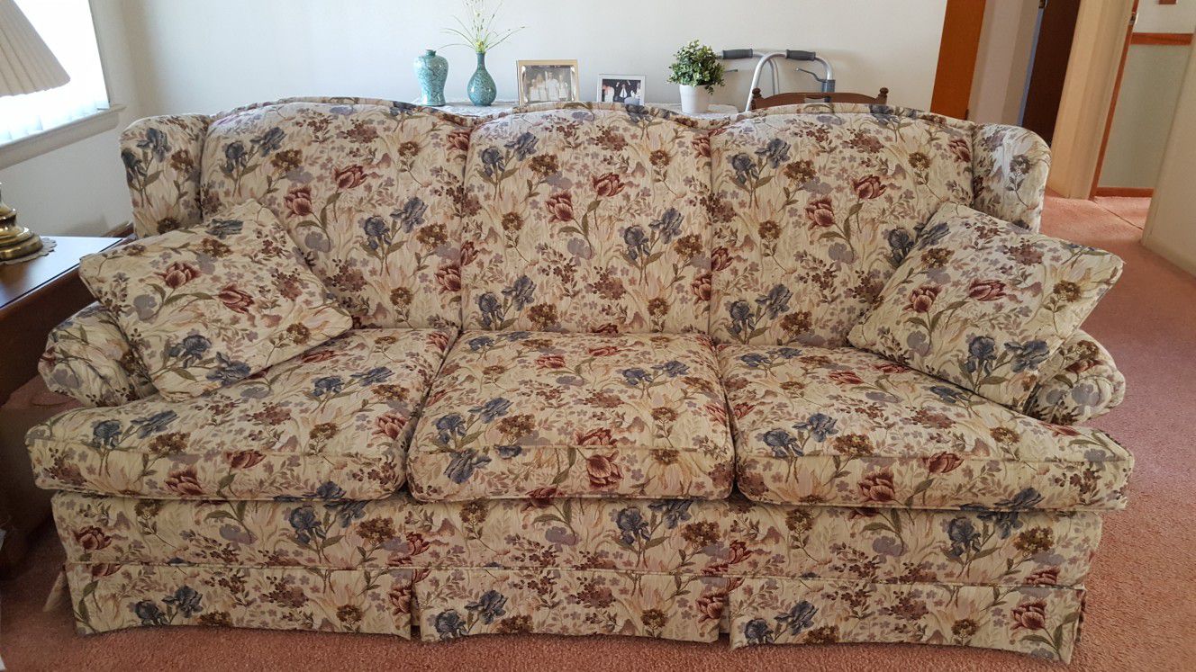 MUST SELL. Sofa, chair & ottoman