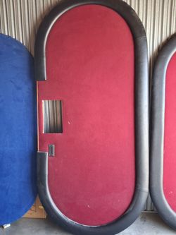 Poker table with dealer tray and drop slot