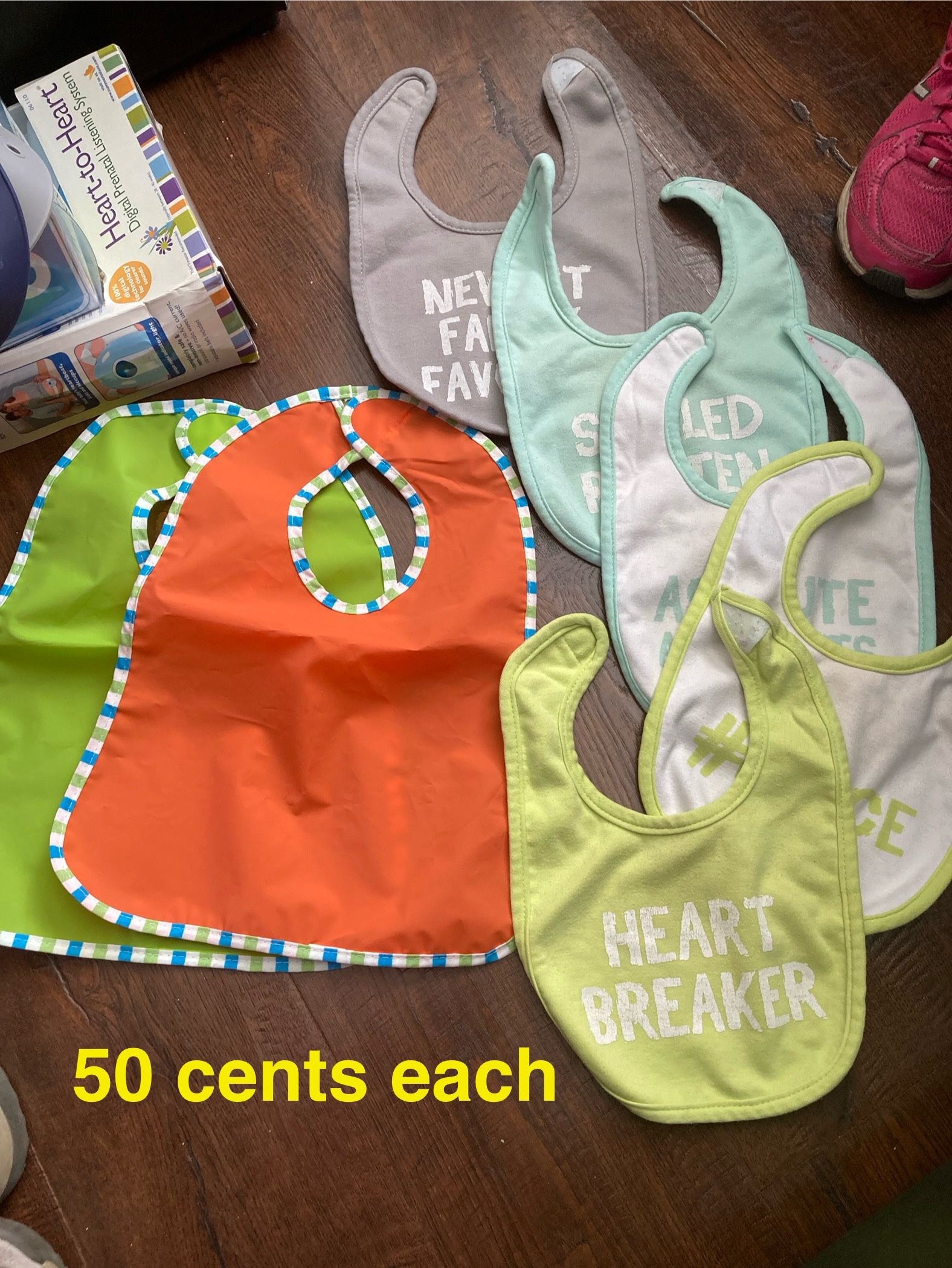 Lots Of Baby Bibs, See Description