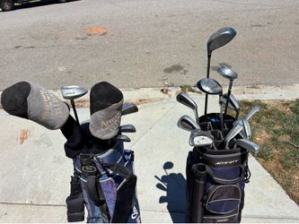 Golf Clubs with bags right handed