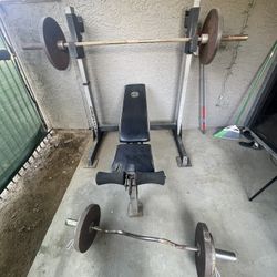 Golds Home Gym Bench Set 