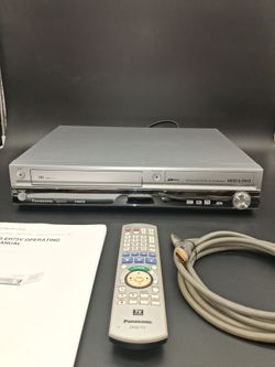 Panasonic, DVD Recorder/VCR/HDD with manual, remote and cable.  HDMI output.  Works Fine.