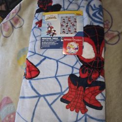 Spidey And Miles Toddler Blanket 