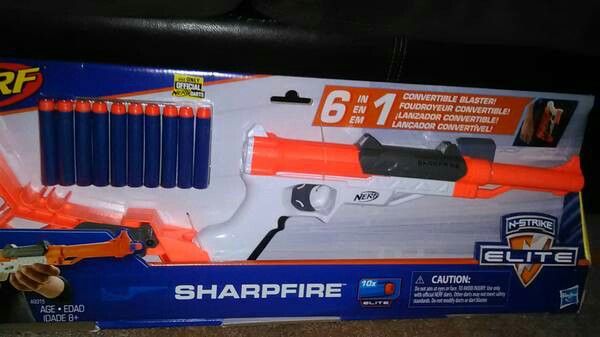 Nerf Gun! N Strike Elite Sharpfire! W/Bullets! Brand New In Box .