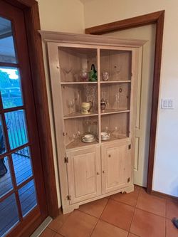 Mastercraft by SJ Bailey & Sons Pine Corner Hutch/Cabinet