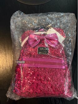 Hot pink sequin loungefly