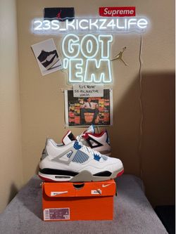 Vnds  Air Jordan What the 4’s 4’s size 12.5 with original box and Not looking for trades