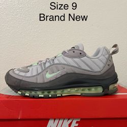 Nike Air Max 98 Vast Grey/Fresh Mint Size 9 640744-011 2019 WORN ONCE 1x VVVNDS