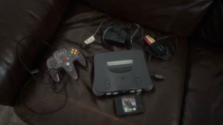 Nintendo 64 with game controller and new gen tv adapter