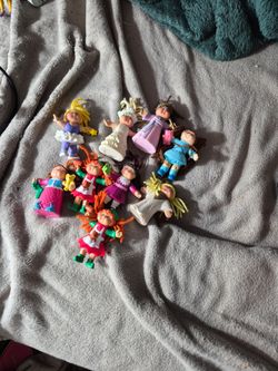 Mcdonald's miniature cabbage patch from the nineties, nine of them. Four dollars each.The integrity of his insight is based on thirty five years, fiel
