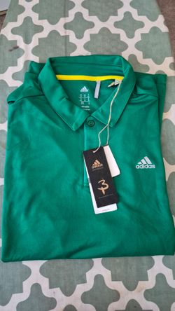 Adidas Climalite Performance Polo Shirt Green sz M