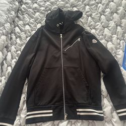 Moncler Logo-Appliequed Cotton-Jersey Zip-Up hoodie 
