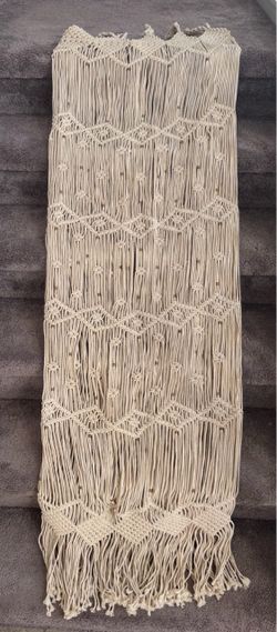 Macrame curtain