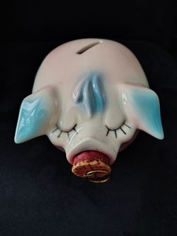 Vintage 1957 "Corky Pig" Piggy Bank