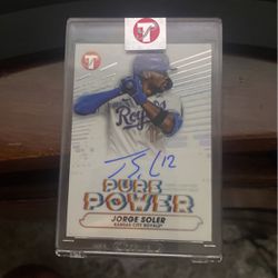 2022 TOPPS PRISTINE JORGE SOLER AUTO PURE POWER #PPA-JS SEALED ENCASED