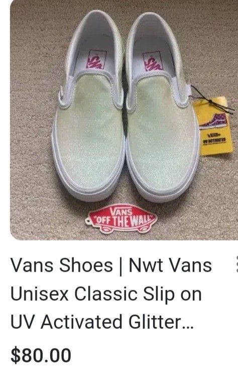 Nwt Van's Classic Glitter Shoes