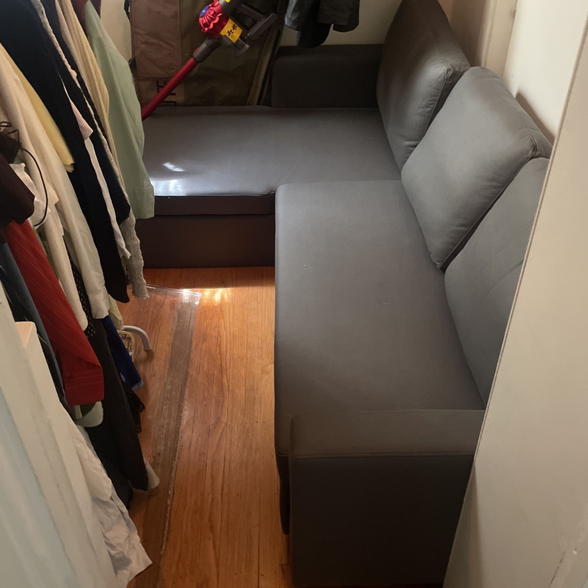 Grey Two Piece Couch