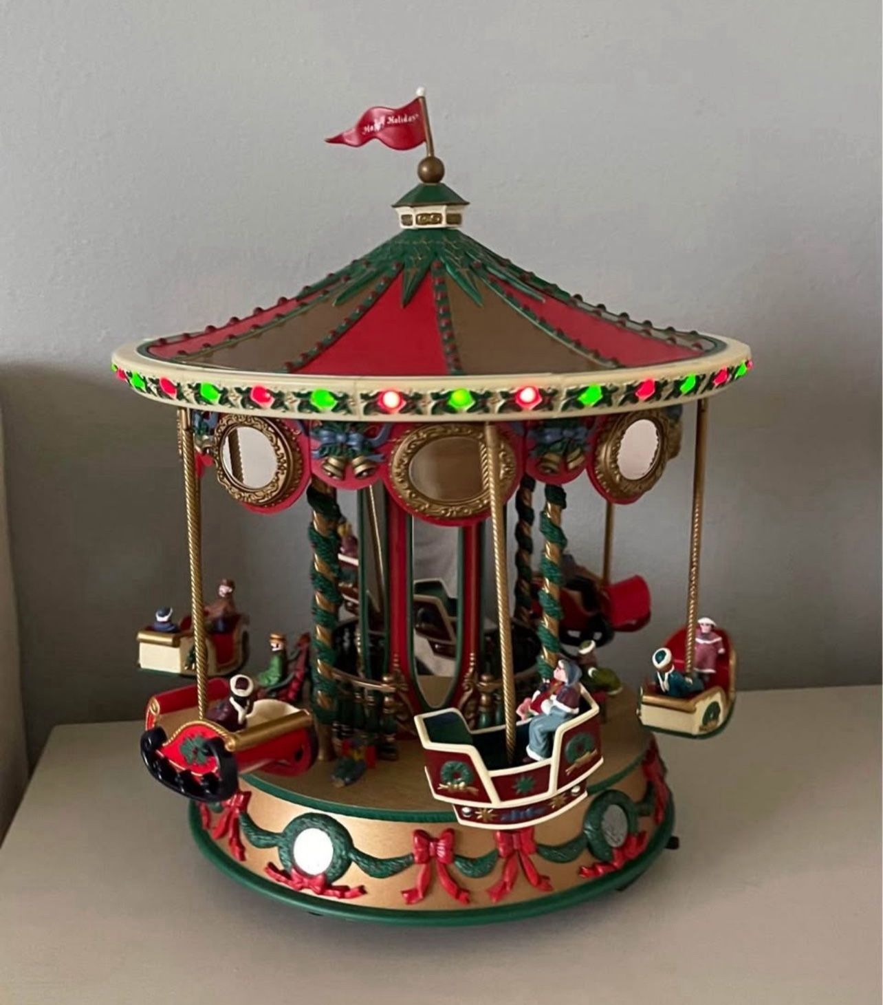 Mr Christmas Holiday FAIR CAROUSEL Vintage 1995