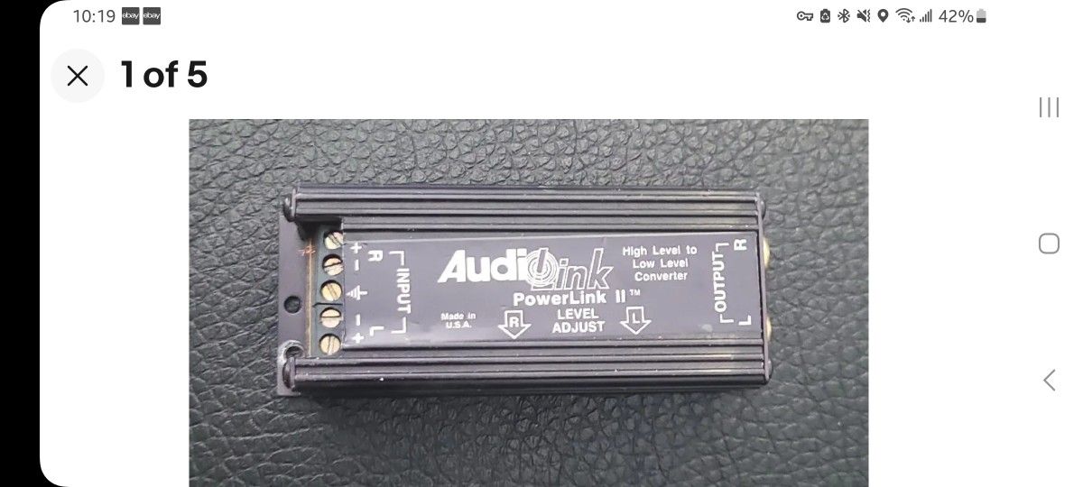 AudioLink PowerLink II Hi to Low Adapter with Level Adjust