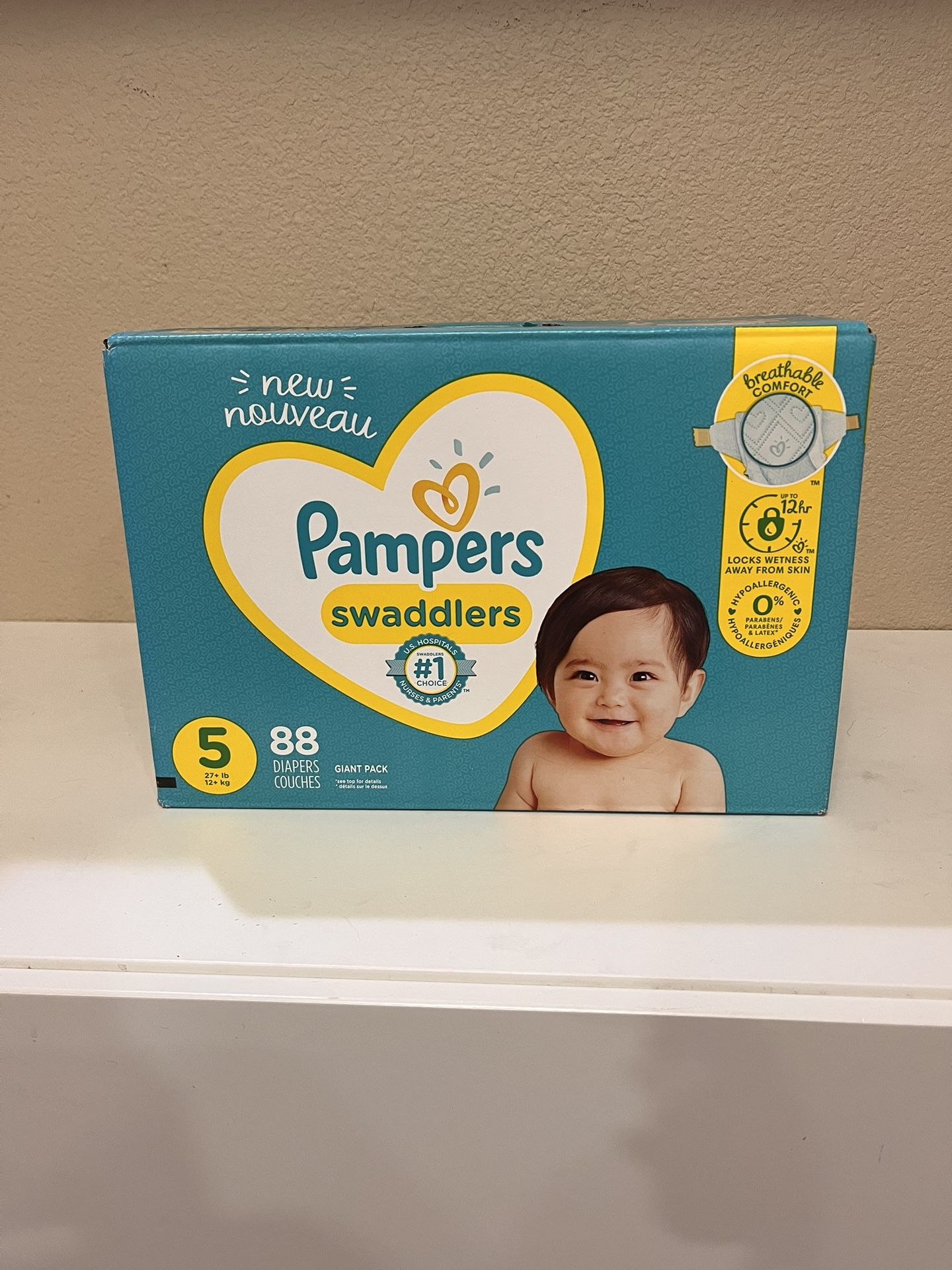 Pampers size 5, 88ct