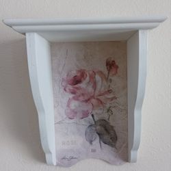 Cheri Blum "Rose" wall hanging shelf